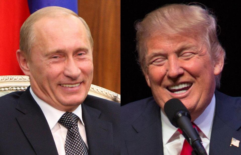 Image result for Donald trump and putin on syria