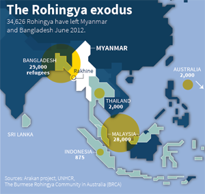 Image result for Rohingya people map