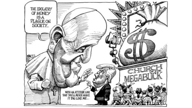 Image result for Trump and the Poor Political cartoon