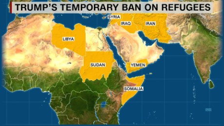 Image result for Trump's travel ban countries