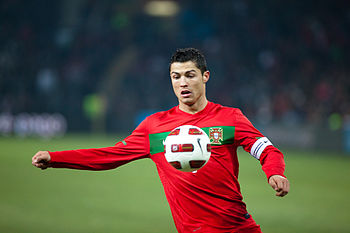 Cristiano Ronaldo during the friendly match Po...