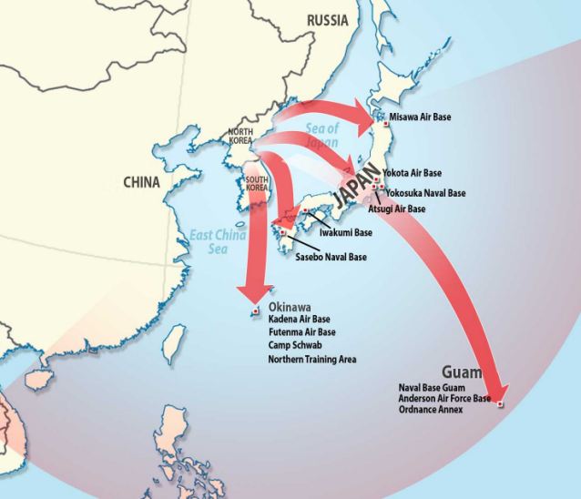 Image result for China  North Korea missiles map