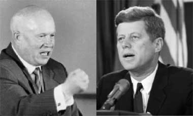 Image result for kennedy and khrushchev
