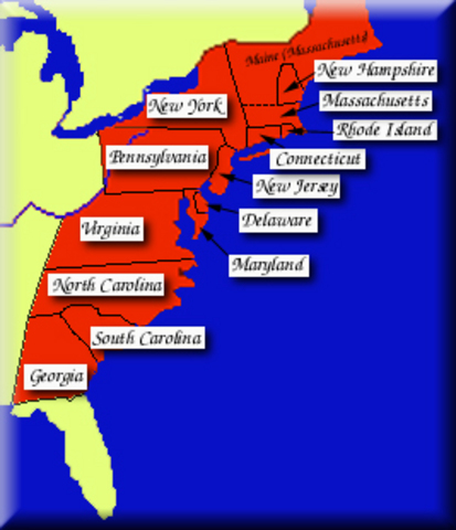 Three of the Thirteen Colonies