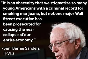 Bernie Sanders a fan of Marijuana?