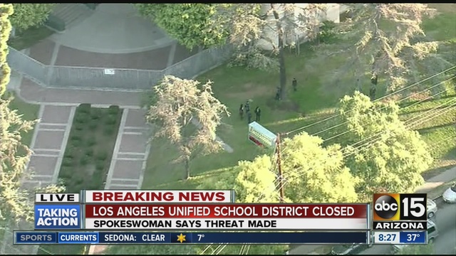 L.A.+Schools+Closed+with+Threat