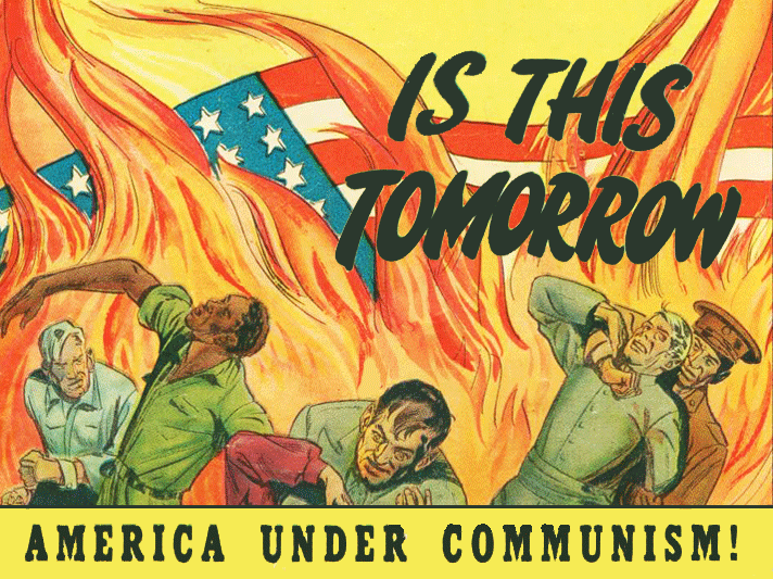 This propaganda shows fear of what communism could do to America if we dont step up to the plate and recognize how many lives could be lost 