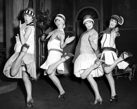 These women were known as flappers, young western women who listened to jazz and were active in the night city life 
