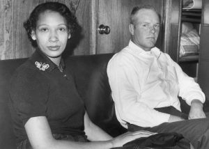 09 Jan 1965, Washington, DC, USA --- Mr. and Mrs. Richard Perry Loving, an interracial couple, fight Virginia's law against interracial marriages.