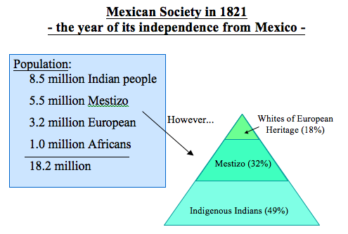 Image result for Mexican Social Class System at independence