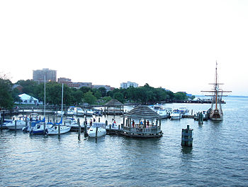 Alexandria's Waterfront,, seen from the Potomac River.  wikipedia 