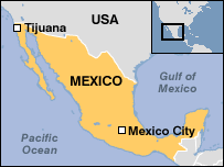 Image result for tijuana border map