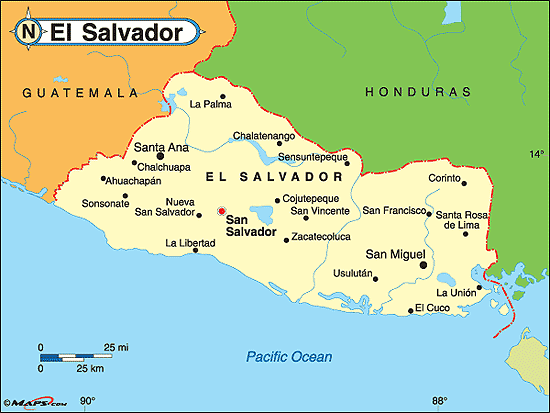 Image result for san salvador map