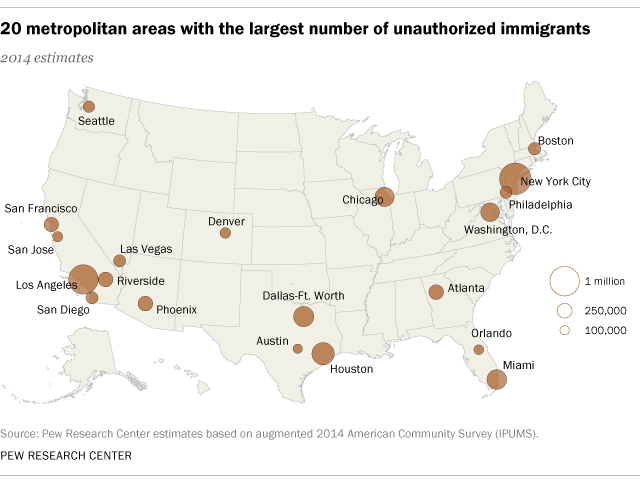 Image result for Map of Feb 2017 ICE raids