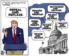 Image result for American Health Care Act GOP Political cartoon