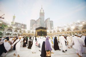 First Pillar for Muslims is to travel to Hajj (Mosque) at least once in life . When this is done during the days of Eid it is a special blessing for the Muslim pilgrim.