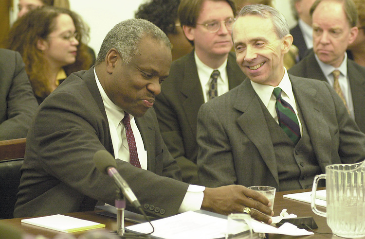 RC20000315-312-RR: March 15, 2000: Justices Clarence Thomas and David Souter
      Rebecca Roth/Roll Call