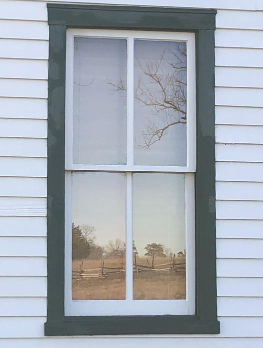 A+reflection+in+the+Brawner+Farmhouse+window.++11%2F26%2F22.+The+Brawner+Farmstead+property+played+a+significant+role+in+the+Second+Battle+of+Manassas+1862.++