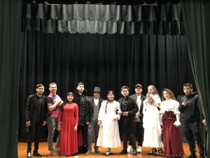 The Dracula Cast is all smiles at the end of the show on December 14th