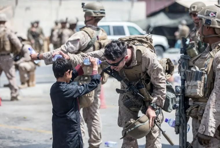 US Marine troops in Afghanistan 