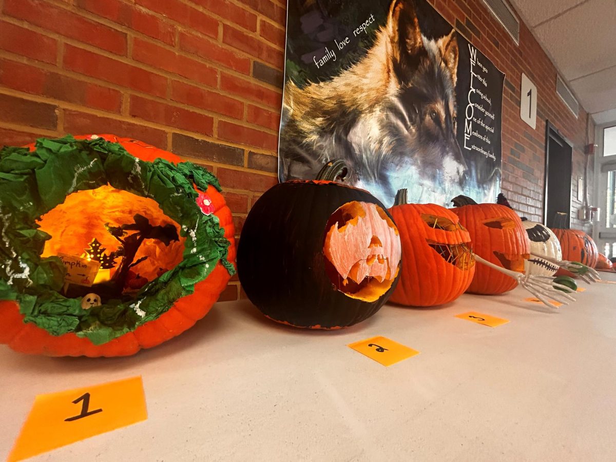 The lineup of decorated Pumpkins all got us in the mood for voting. Our winner seemed to evoke a simpler time inviting us to all step inside the Orange glow of the holiday.