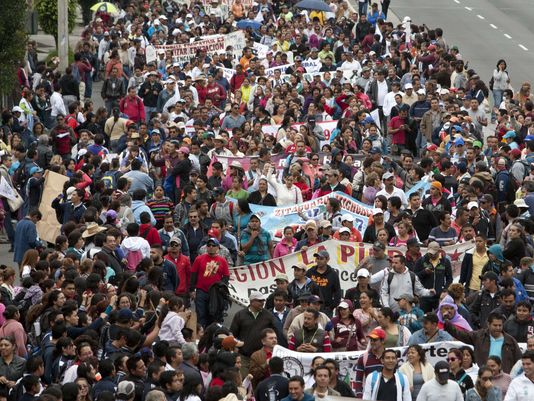 Mexican Teachers On Strike 