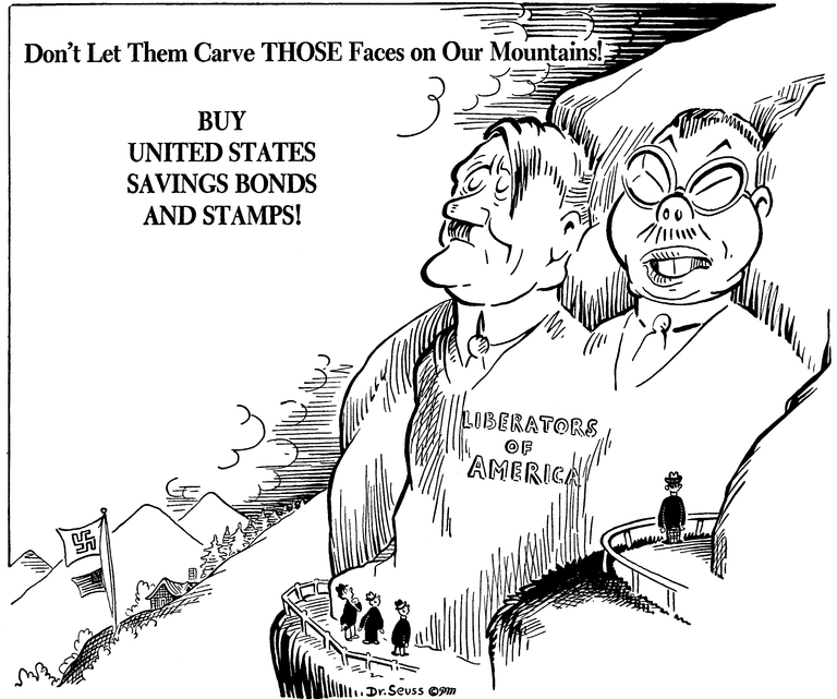 World War II Political Cartoons - by Dr. Seuss
