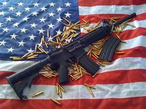 ar15-with-american-flag