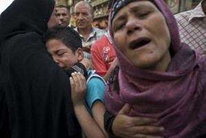 Young boy seen crying when new of the death sentencing comes out.